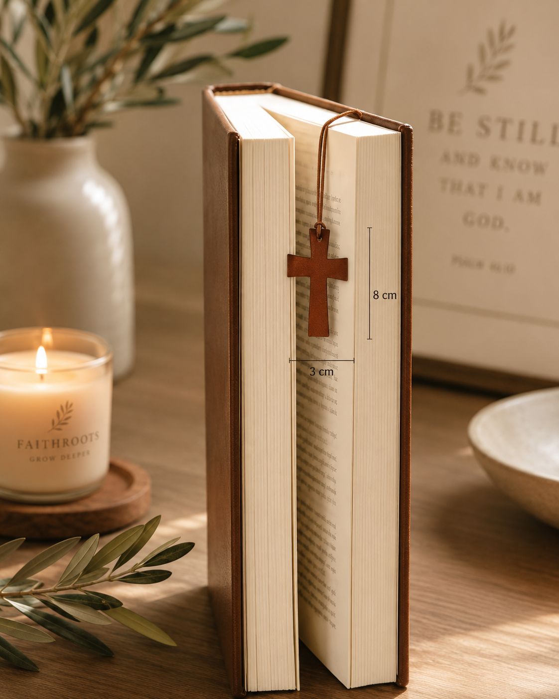 Handcrafted Leather Bookmark